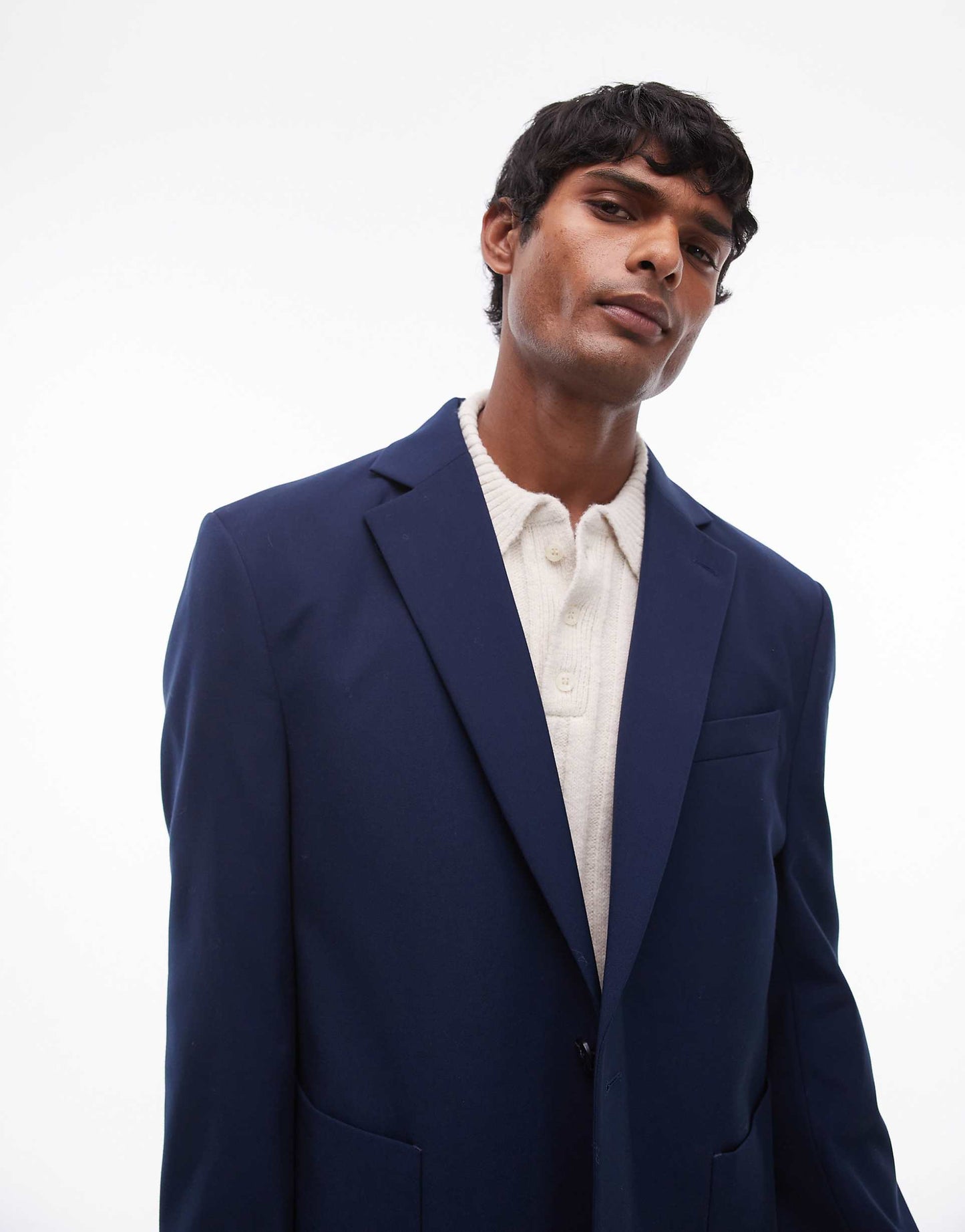 Deconstructed Oversized Suit Jacket