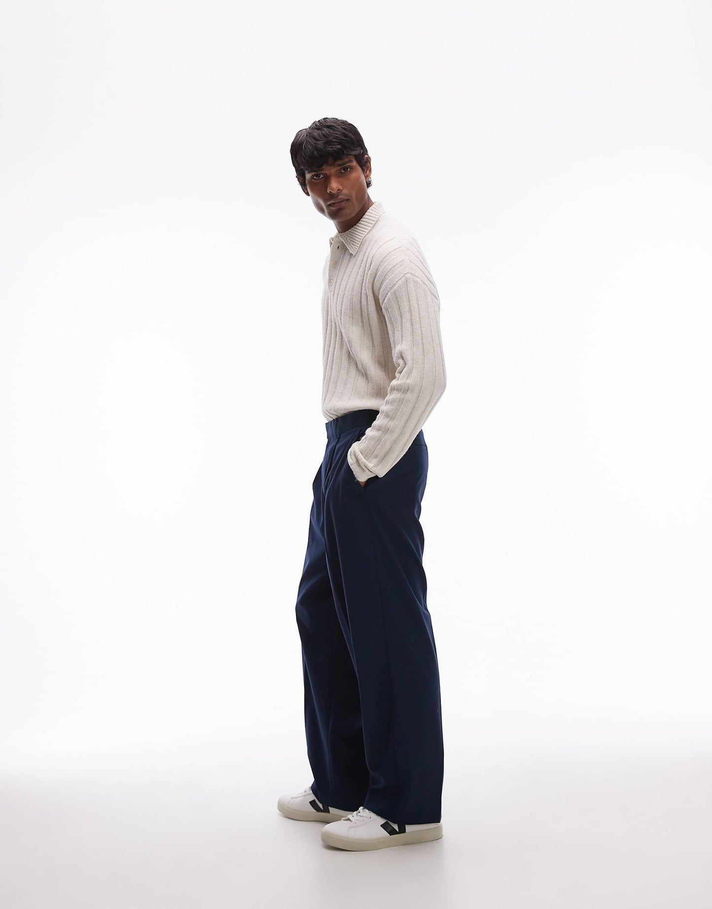 Wide Leg Suit Trousers