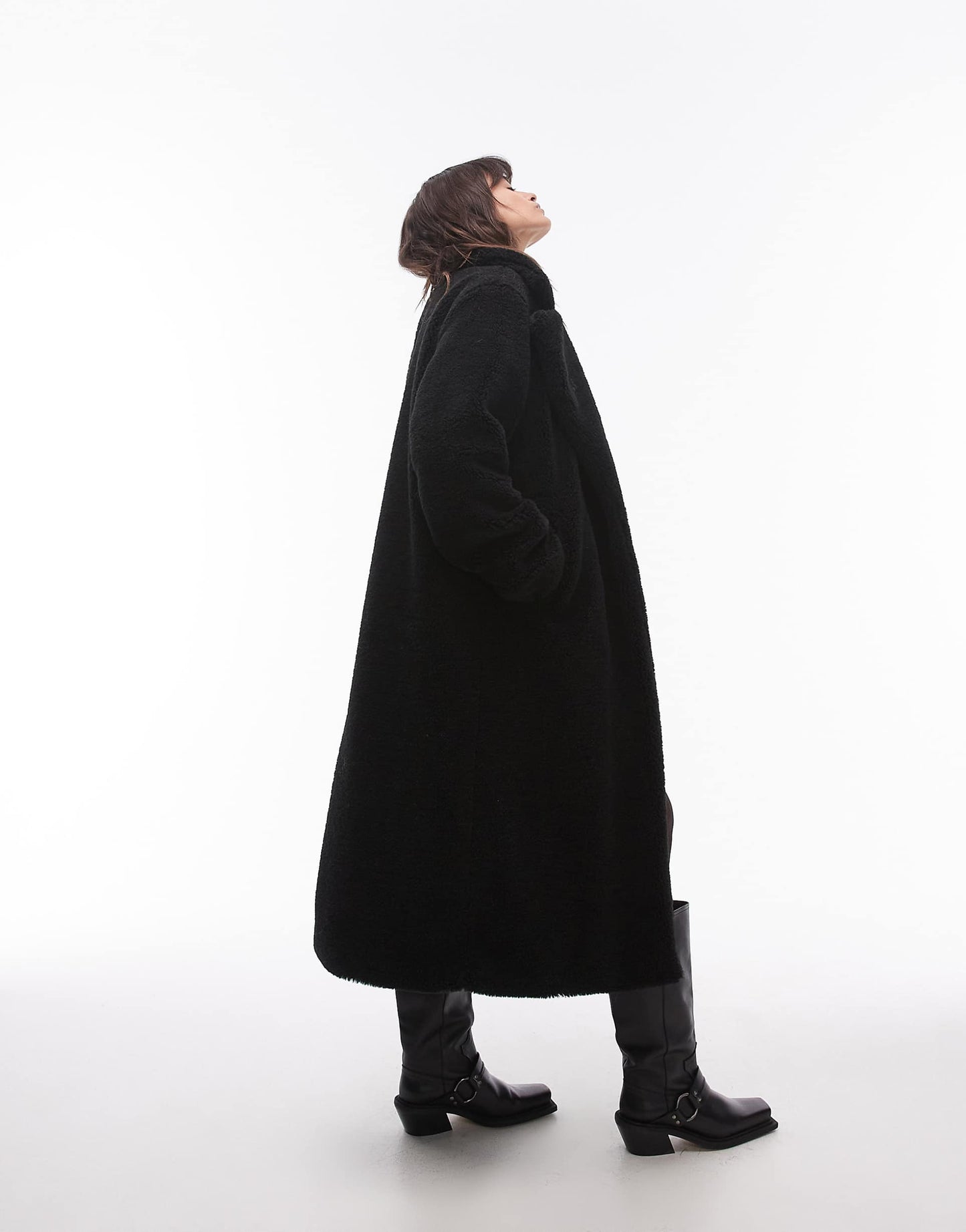 Longline Chuck On Borg Jacket