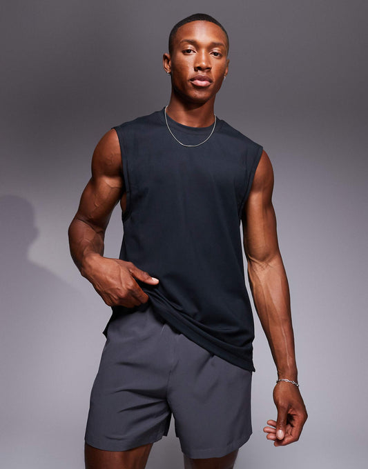 Brushed Finish Oversized Pump Training Vest