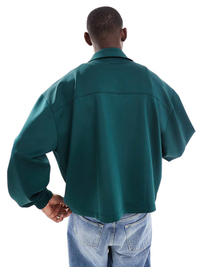 Oversized Scuba Harrington Jacket