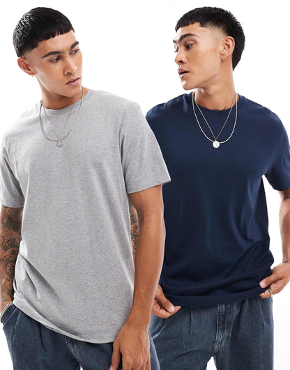 Essential 2 Pack Crew Neck T-Shirts
