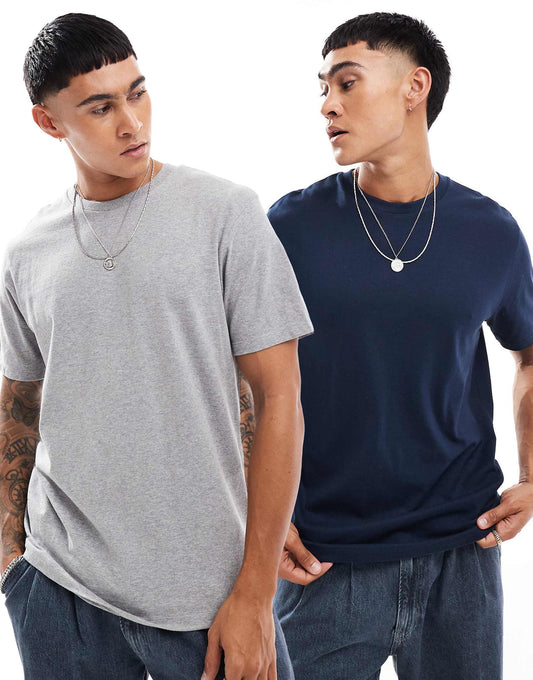 Essential 2 Pack Crew Neck T-Shirts