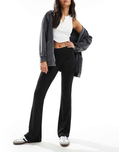 Polyamide Sculpt Flare Trouser