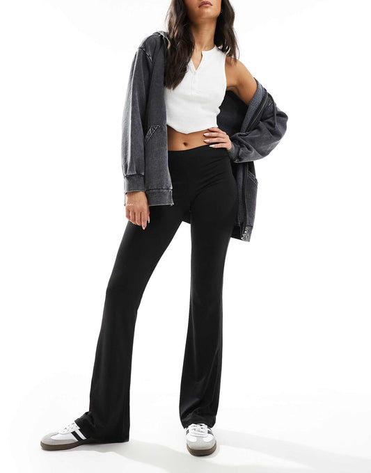 Polyamide Sculpt Flare Trouser