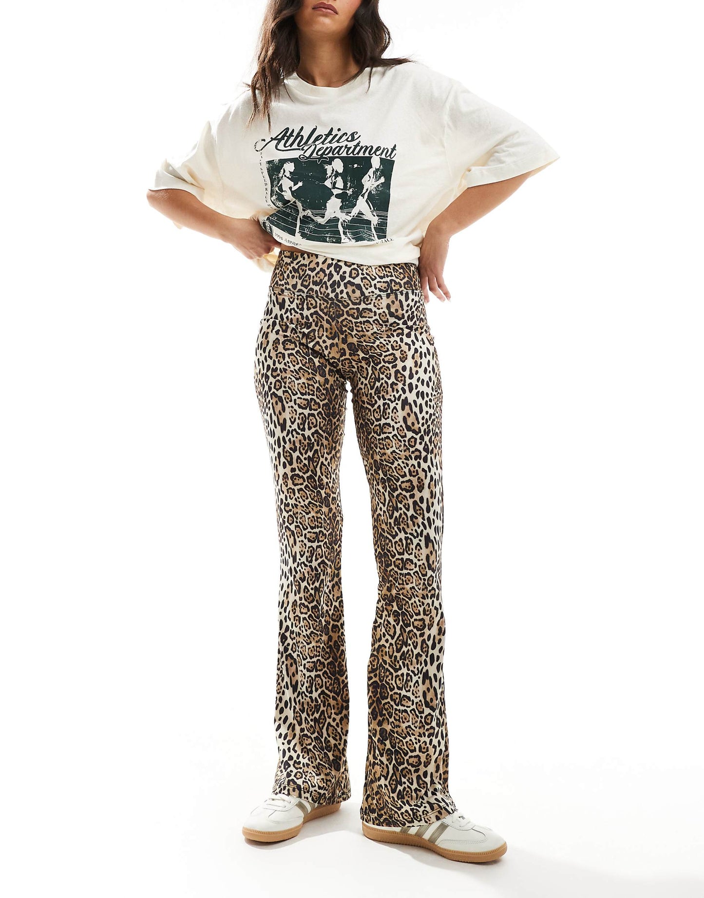 Polyamide Sculpt Flare Trouser