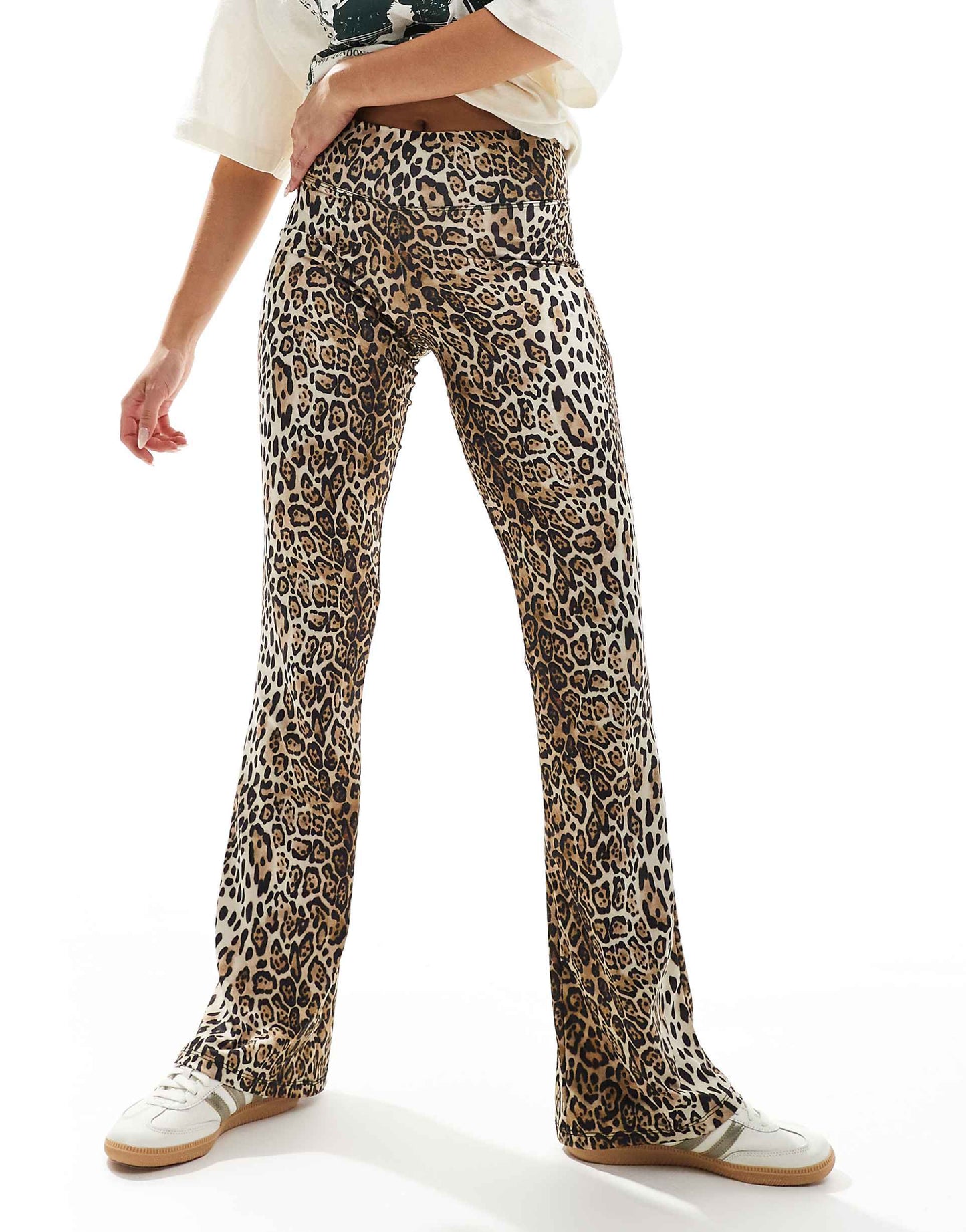 Polyamide Sculpt Flare Trouser