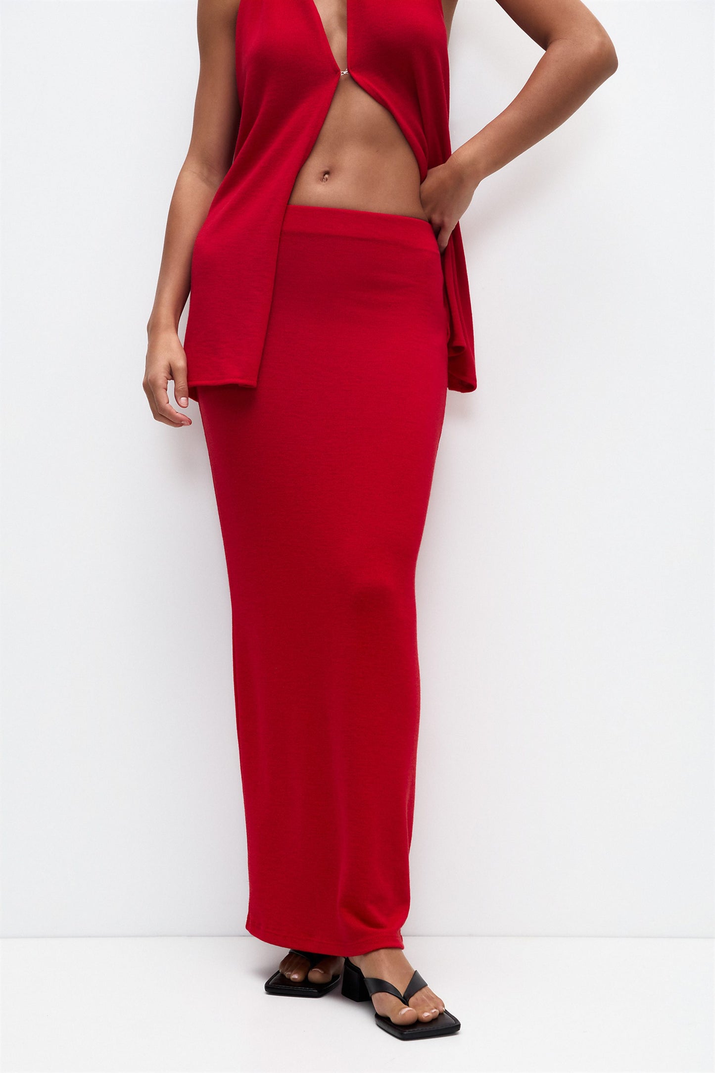Knitted Maxi Skirt Co-Ord