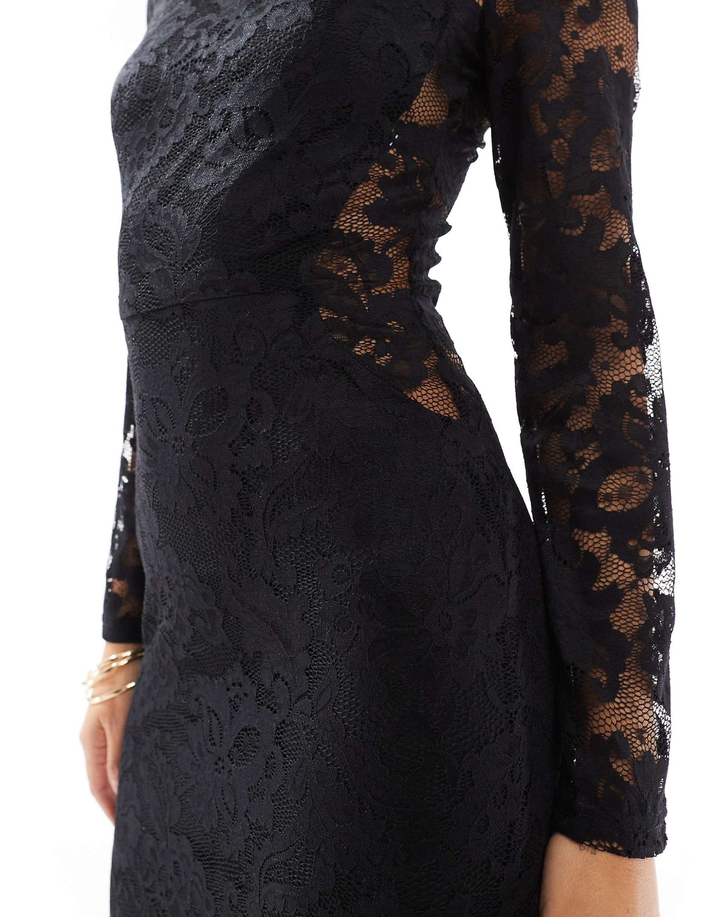 Long Sleeve Lace Maxi Dress