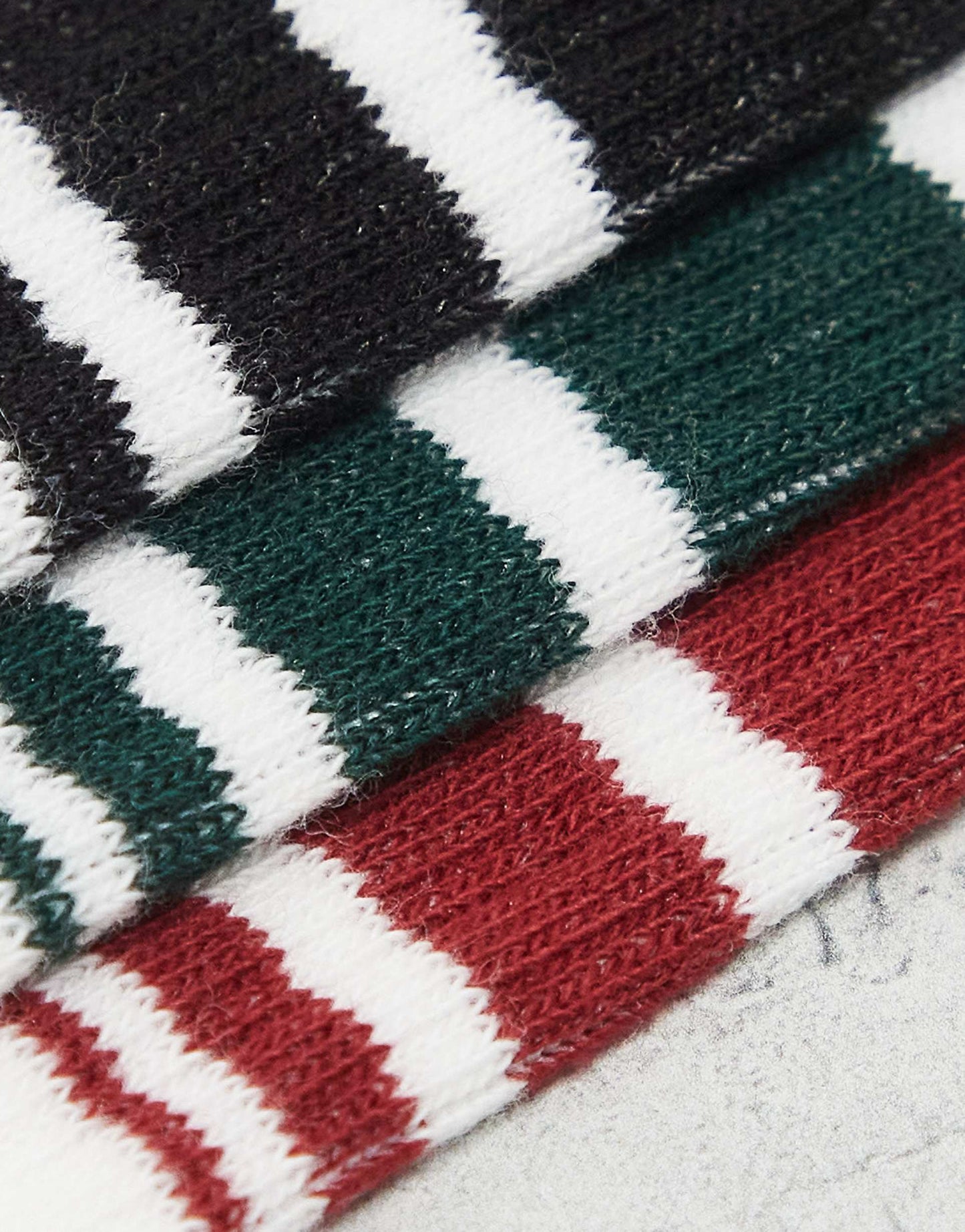 3 Pack Logo Socks With Sports Stripe