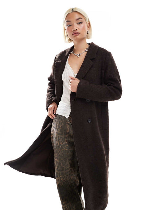 Tailored Double Breasted Longline Coat