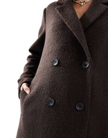 Tailored Double Breasted Longline Coat