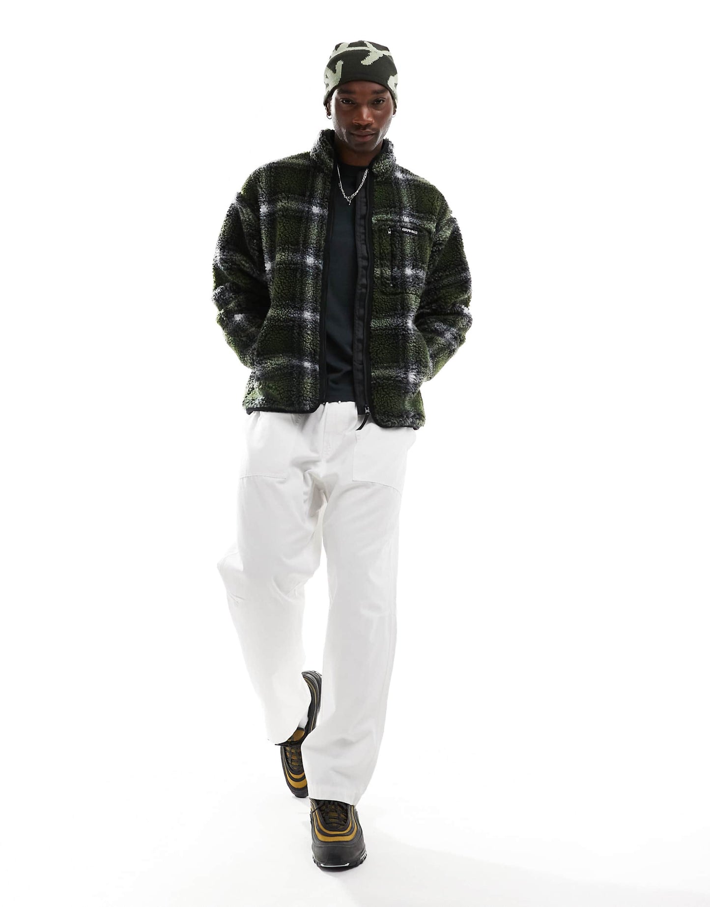 Sahdow Plaid Sherpa Jacket