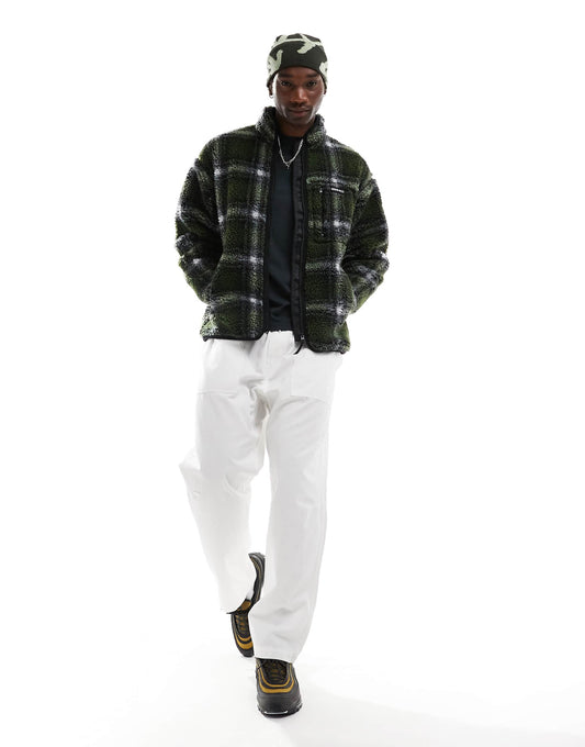 Sahdow Plaid Sherpa Jacket