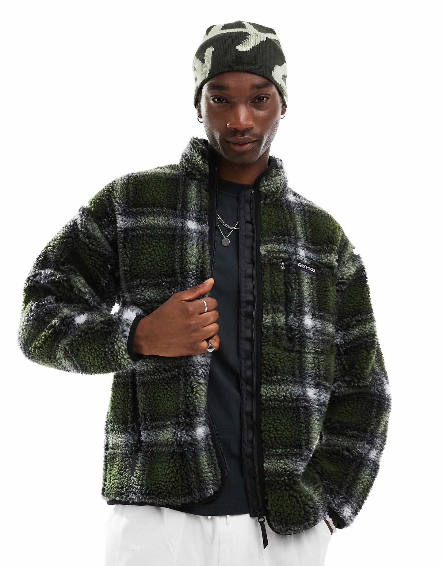 Sahdow Plaid Sherpa Jacket
