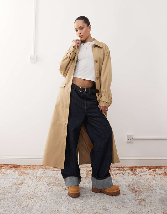 Mac Trench With Belt And Cape Detail