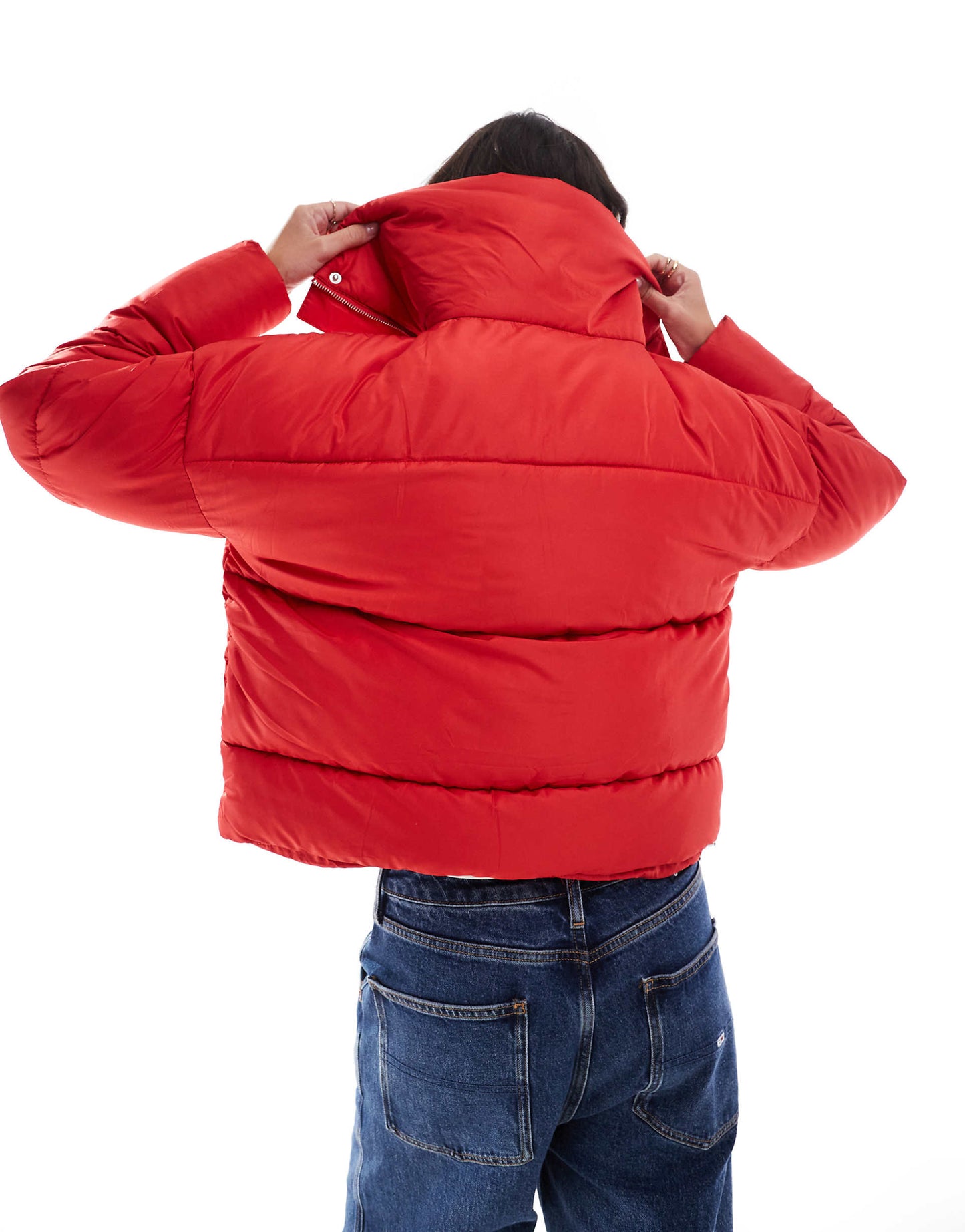 Oversized Collar Puffer Jacket
