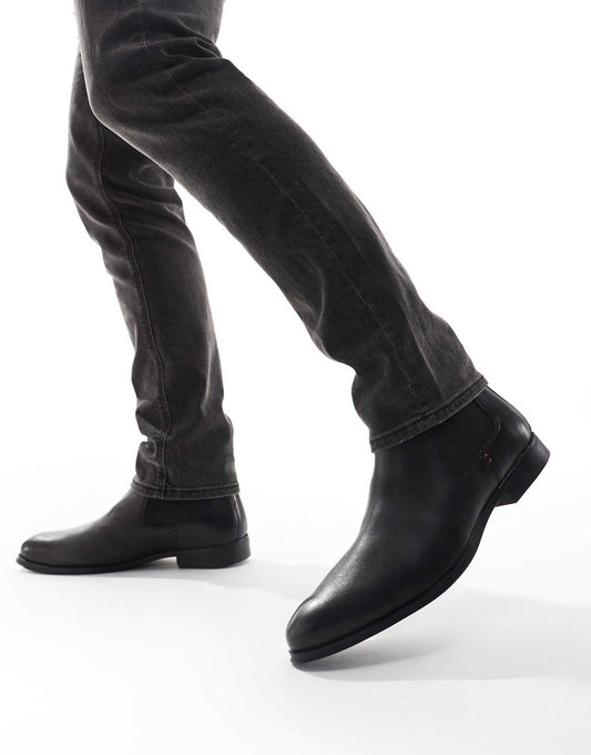 Reggie Formal Leather Chelsea Zip Boots