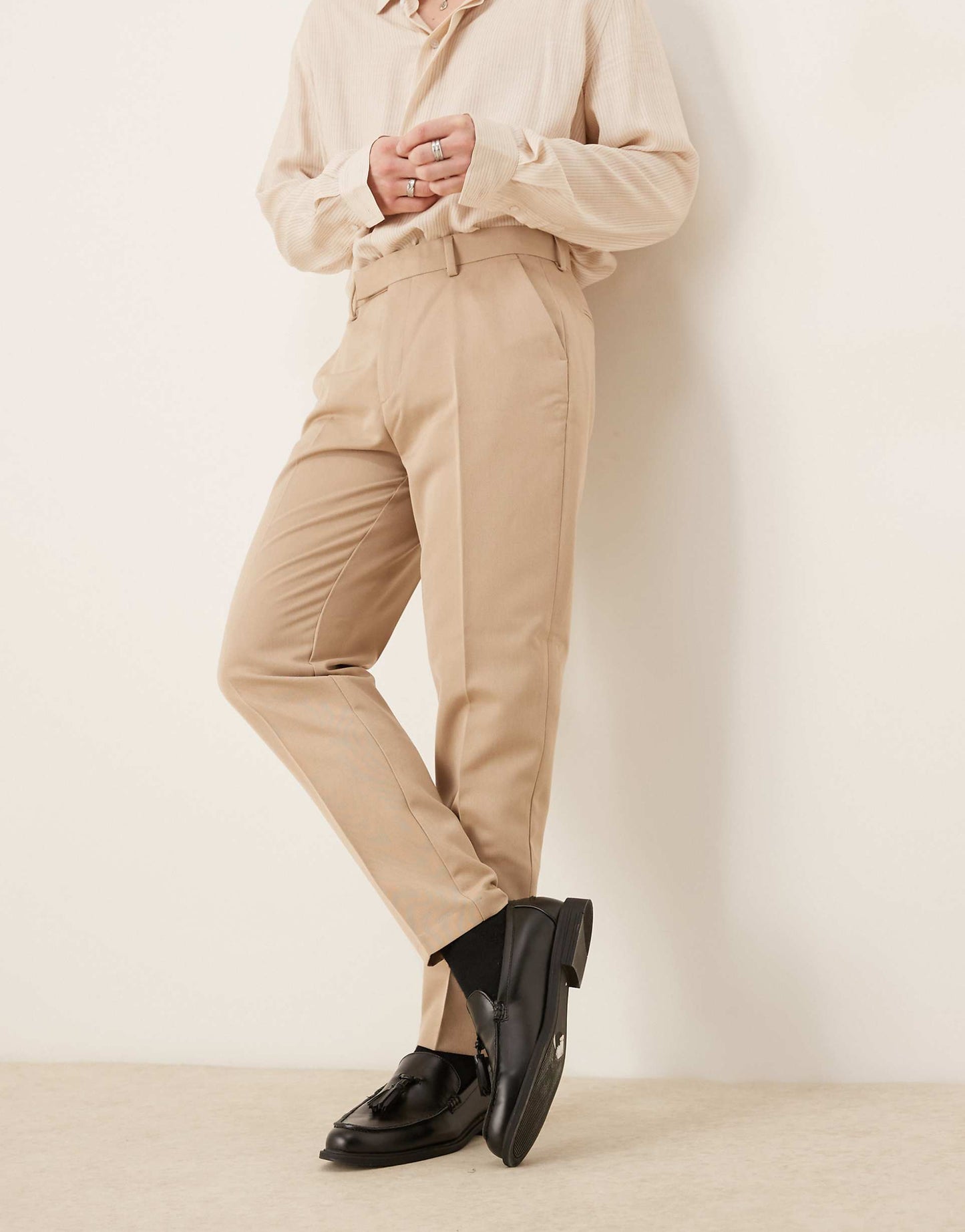 Smart Tapered Fit Trousers