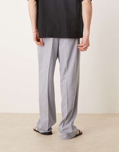 Smart Wide Leg Trousers With Front Pleat
