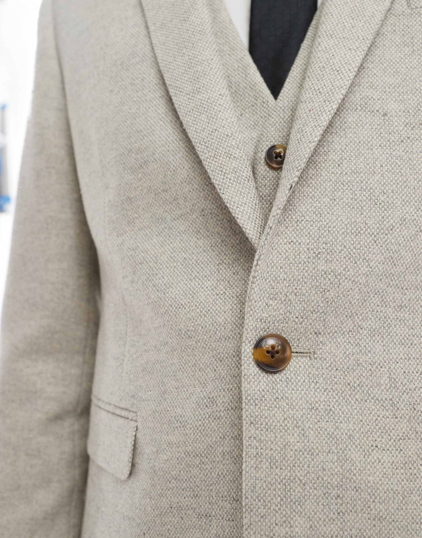 Slim Suit Jacket With Wool