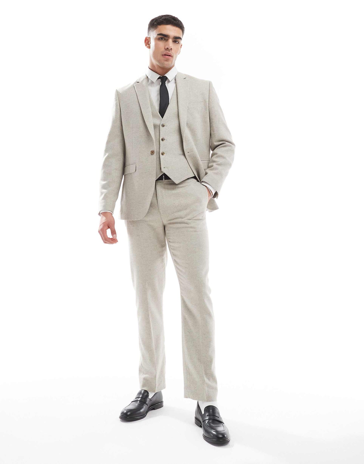 Slim Suit Trousers With Wool