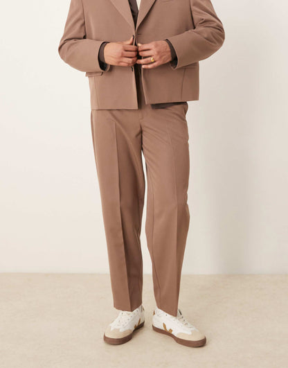 Oversized Tapered Suit Trousers