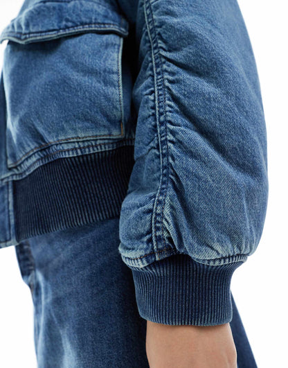 Denim Bomber Jacket