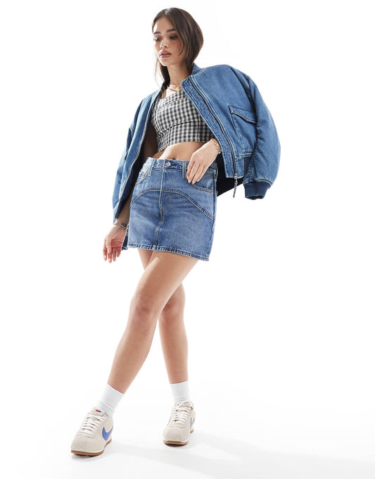 Western Icon Denim Skirt