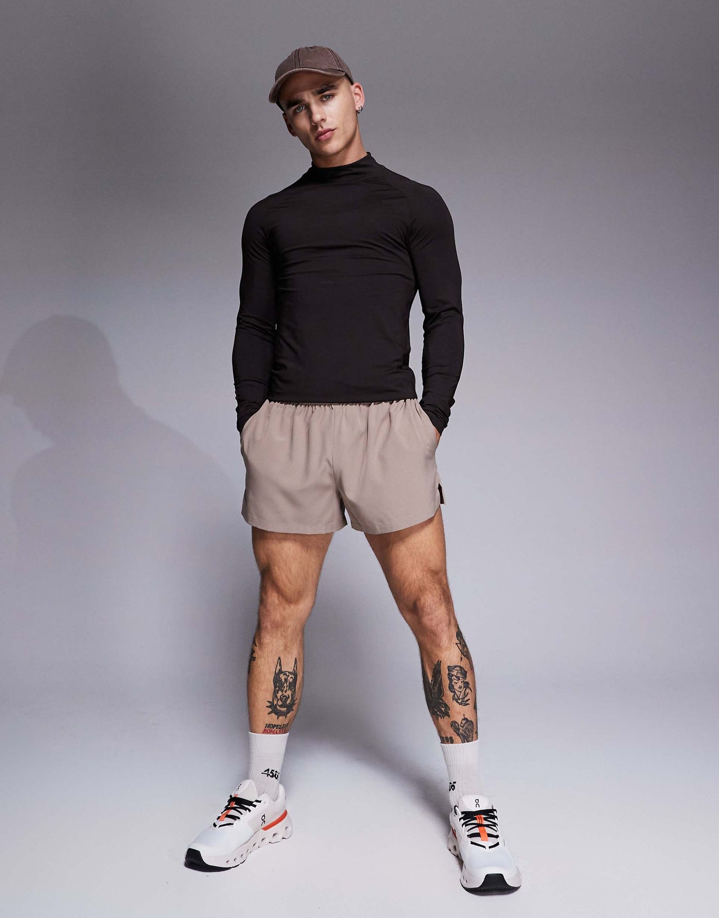 Icon Training Long Sleeve Muscle Fit Base Layer With Mock Neck