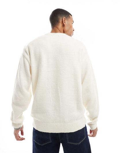 Oversized Fluffy Crew Neck Jumper