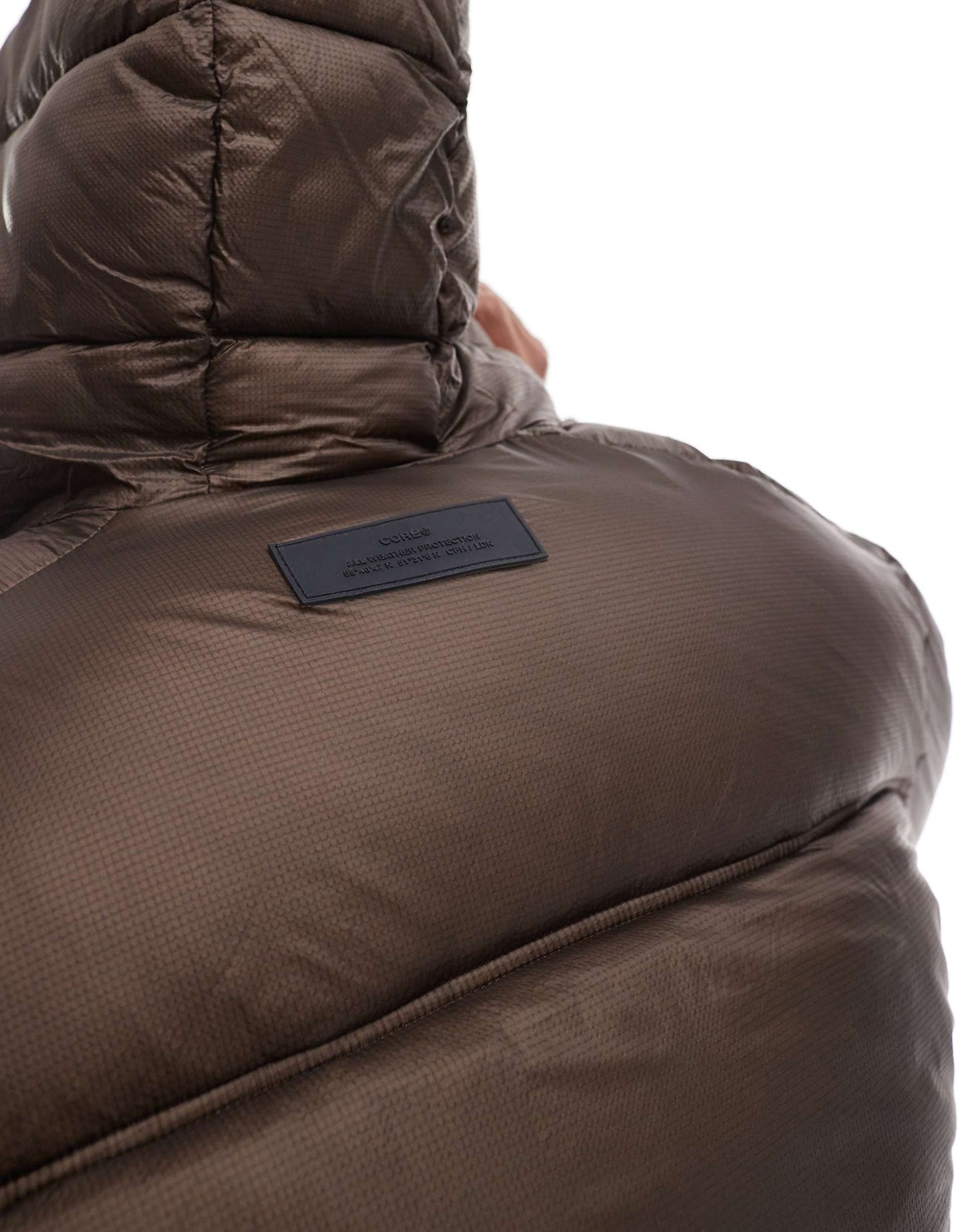 Wet Look Puffer Jacket