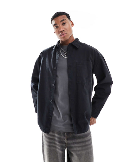 Heavy Twill Washed Overshirt
