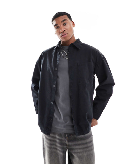 Heavy Twill Washed Overshirt