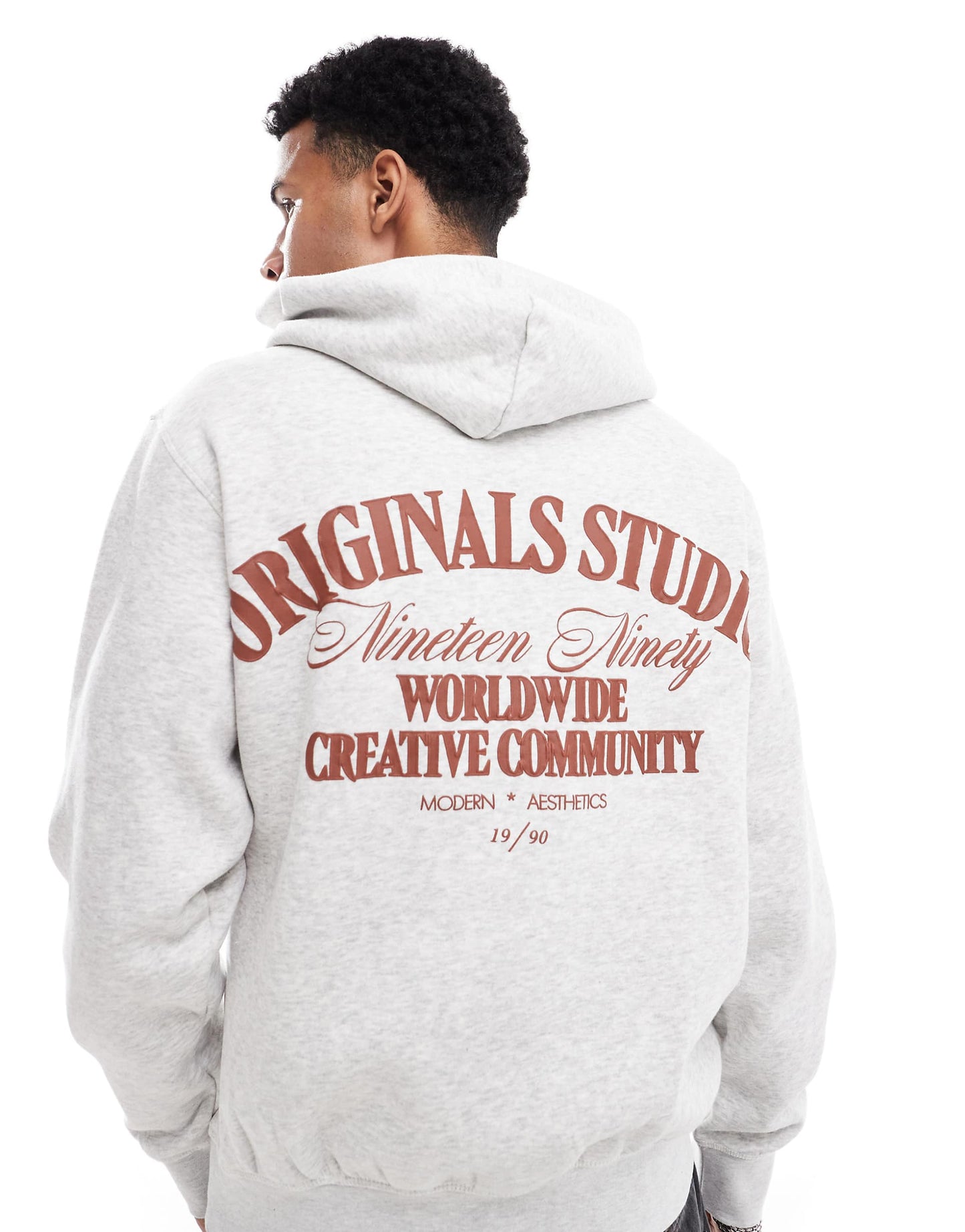 Oversized Back Print Hoodie