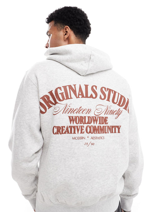 Oversized Back Print Hoodie