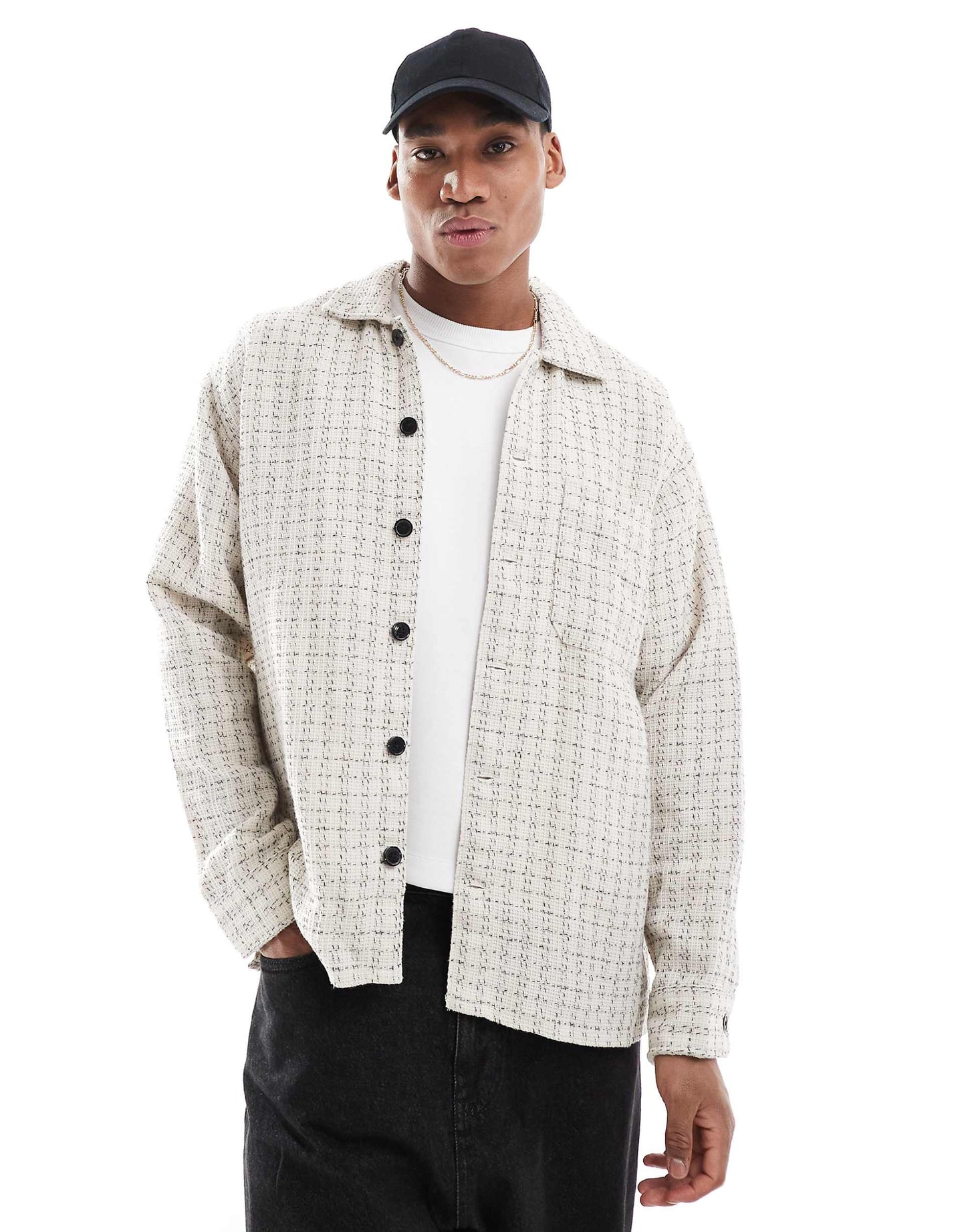 Textured Overshirt