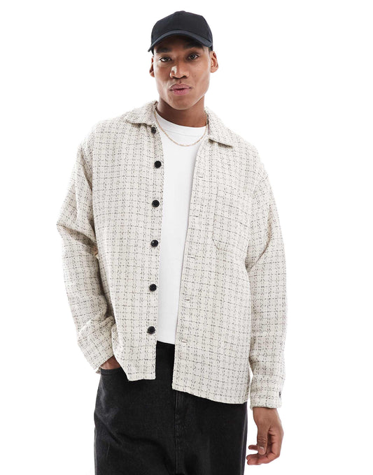 Textured Overshirt