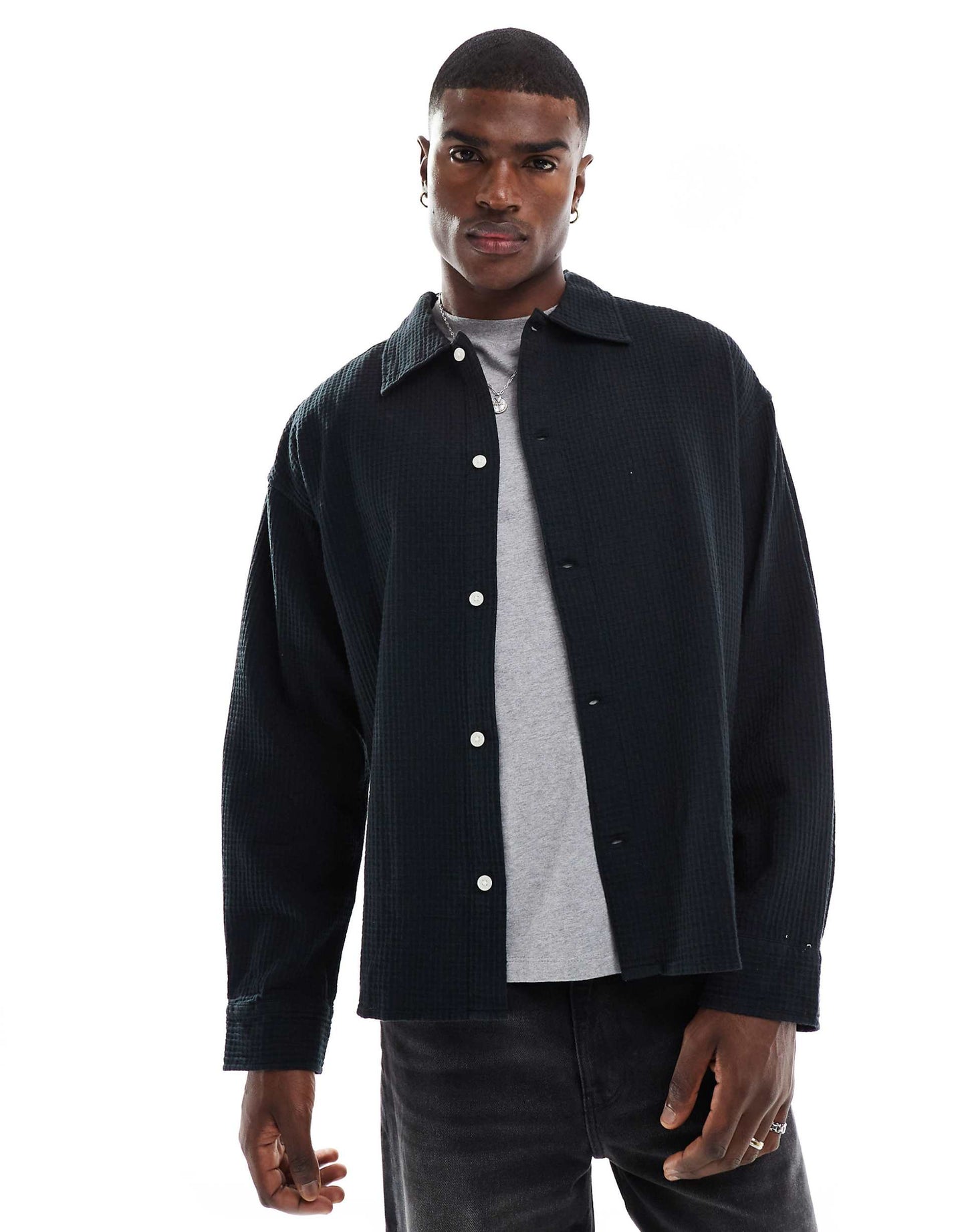 Oversized Textured Shirt