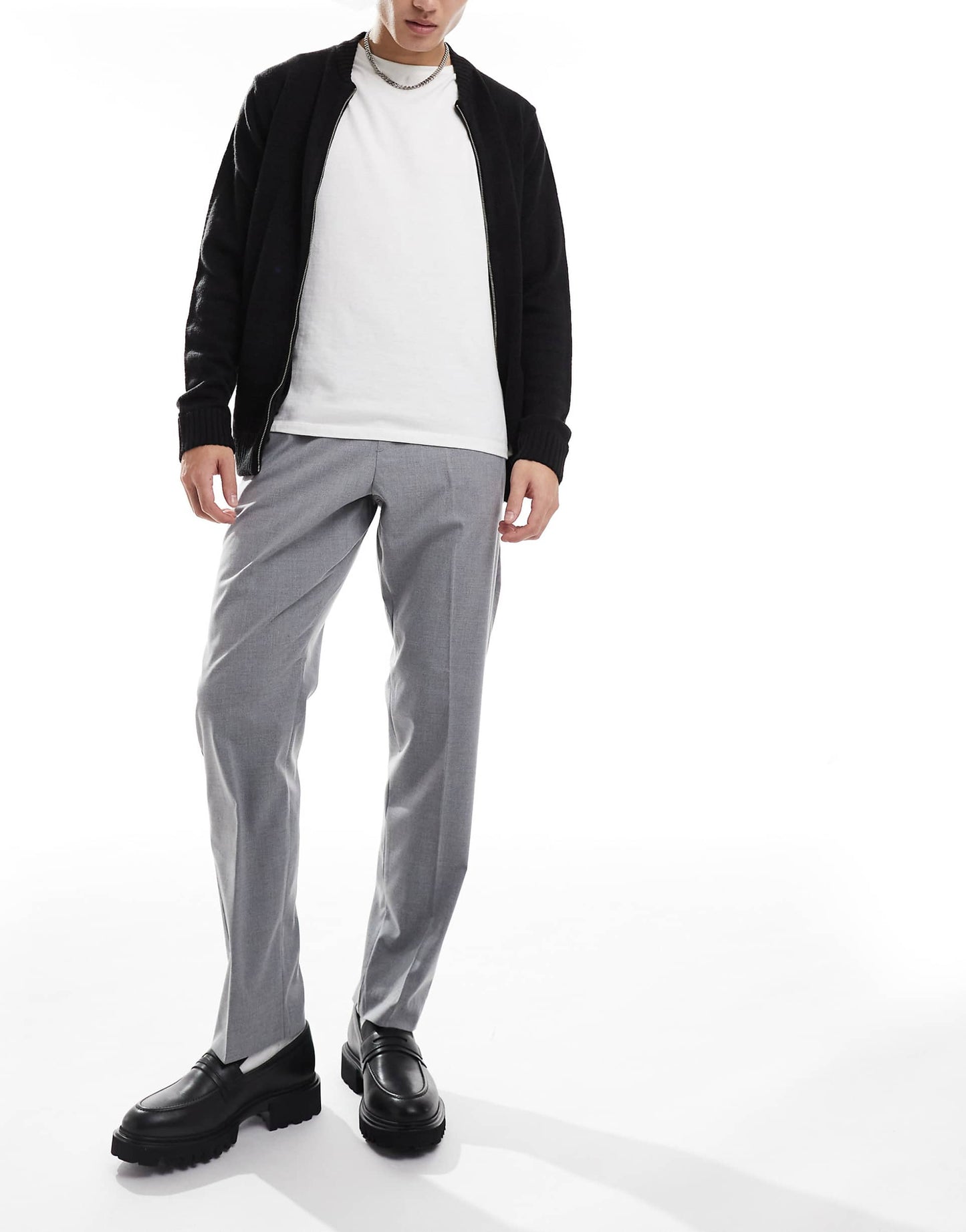 Drawstring Smart Tapered Loose Trousers