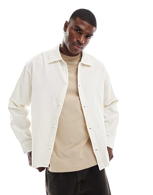 Oversized Textured Shirt