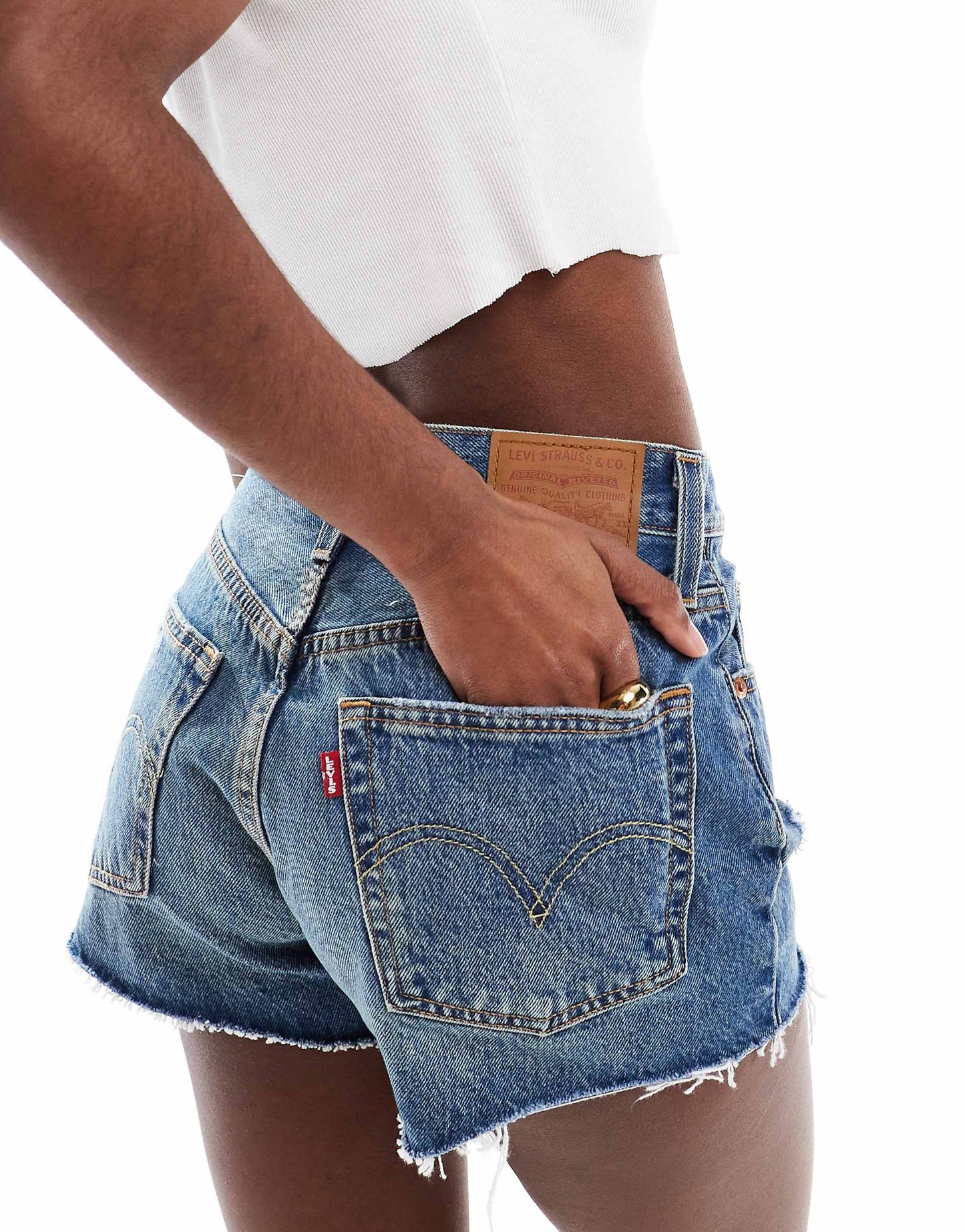 501 Original Distressed Shorts