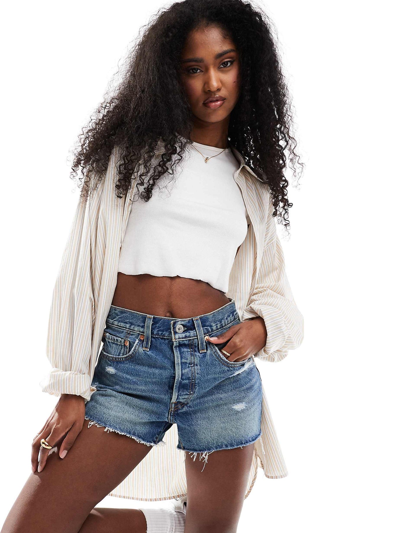 501 Original Distressed Shorts