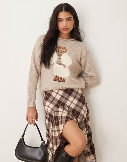 Bear Cotton Knit Jumper