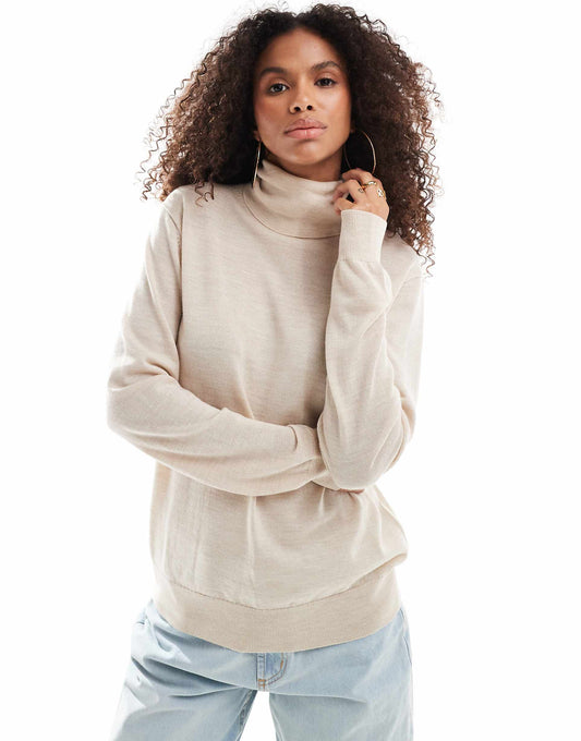 Roll Neck Knit Jumper
