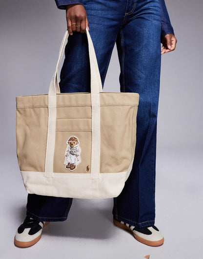 Polo Lauren Tote Bag With Bear Logo