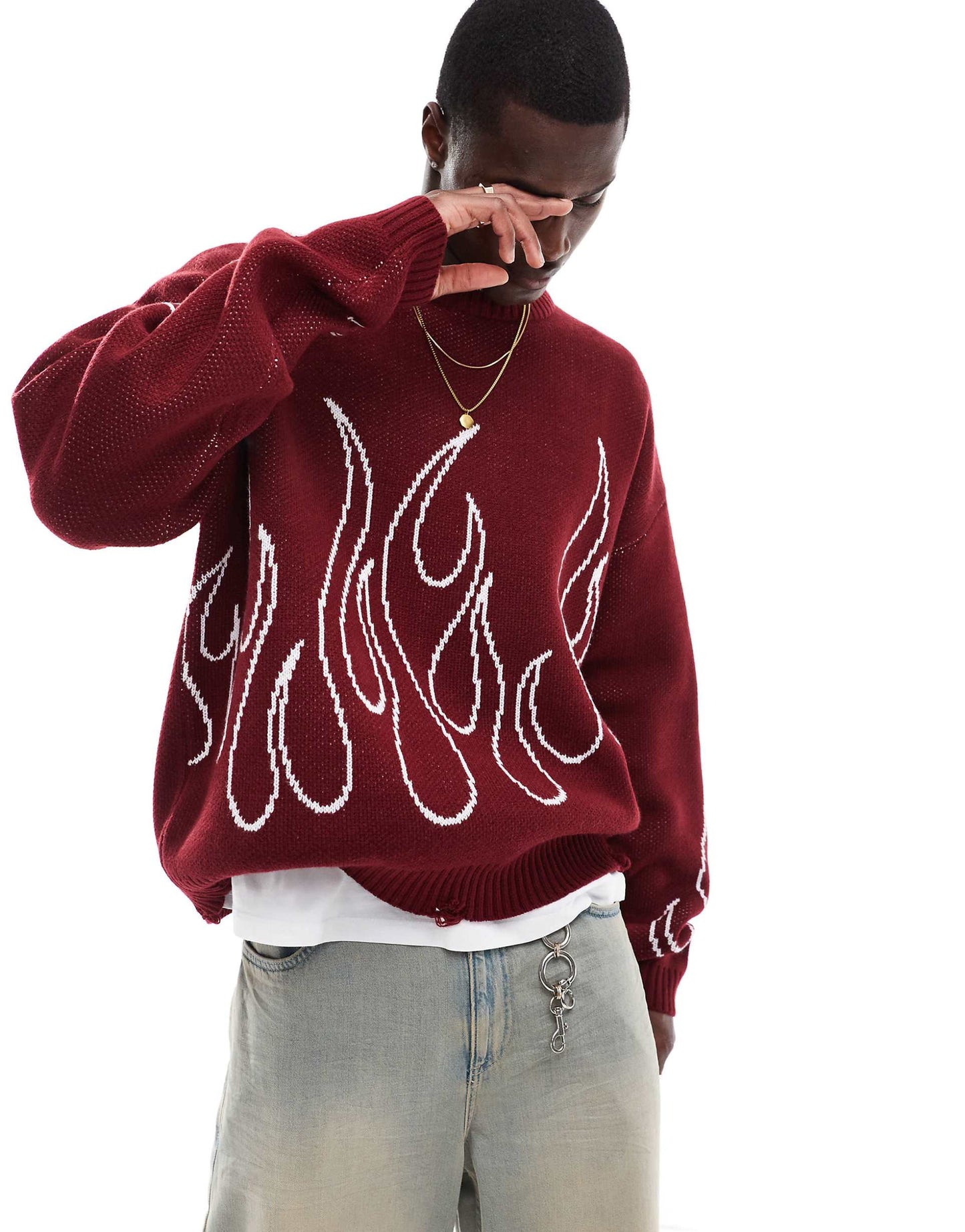 Hotline Flame Nibbled Jumper