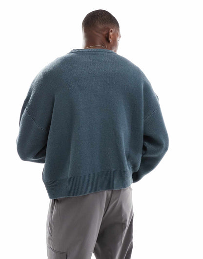 High Neck Cropped Jumper