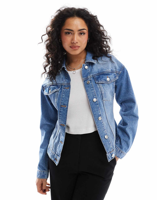 Denim Cinched Jacket