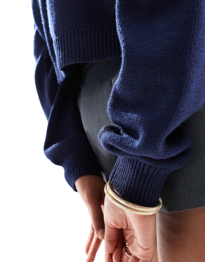 Cassandra V-Neck Cropped Jumper